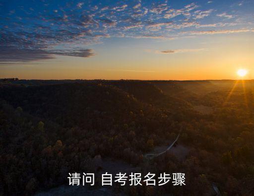 請問 自考報名步驟
