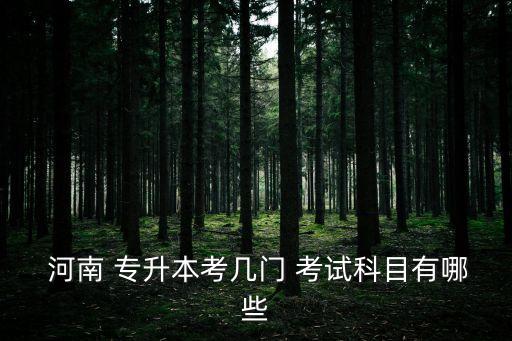 河南專升本英語(yǔ)考試