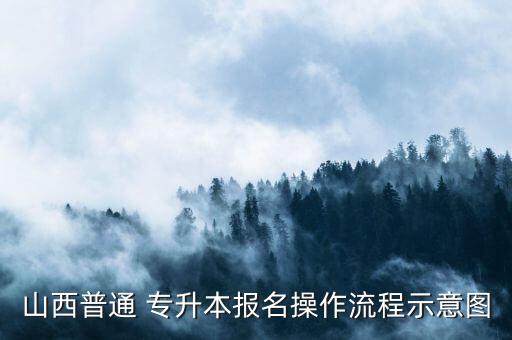 山西普通 專(zhuān)升本報(bào)名操作流程示意圖
