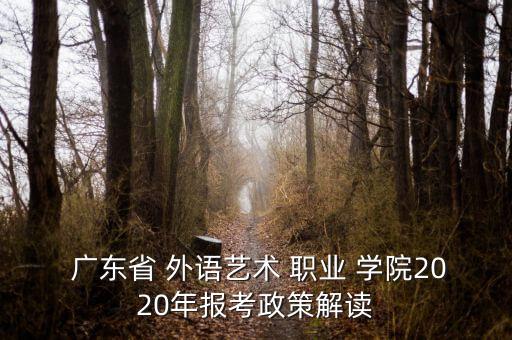 廣東省外語(yǔ)藝術(shù)職業(yè)學(xué)院專升本