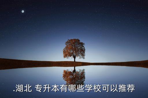 .湖北 專升本有哪些學(xué)校可以推薦