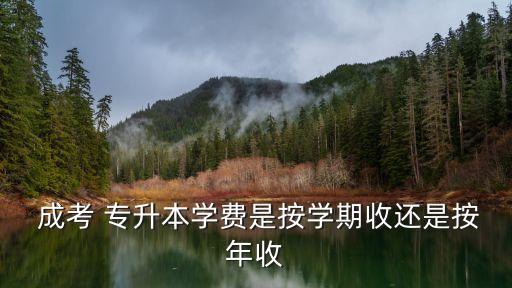  成考 專升本學費是按學期收還是按年收