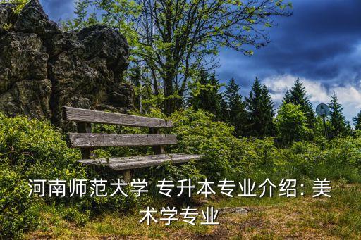 河南師范大學(xué) 專升本專業(yè)介紹: 美術(shù)學(xué)專業(yè)