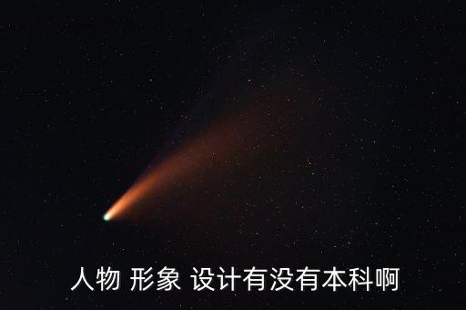  人物 形象 設(shè)計(jì)有沒有本科啊