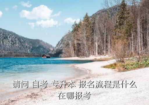 請(qǐng)問 自考 專升本 報(bào)名流程是什么在哪報(bào)考