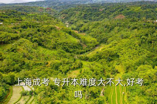  上海成考 專(zhuān)升本難度大不大,好考嗎