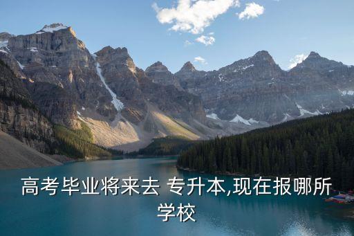 高考畢業(yè)將來(lái)去 專升本,現(xiàn)在報(bào)哪所學(xué)校