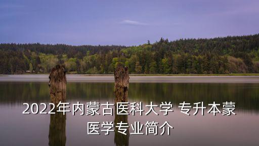 2022年內(nèi)蒙古醫(yī)科大學 專升本蒙醫(yī)學專業(yè)簡介