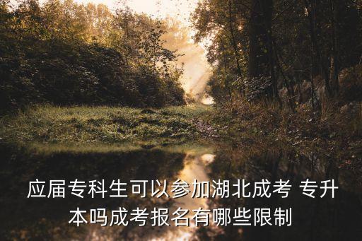  應(yīng)屆?？粕梢詤⒓雍背煽?專升本嗎成考報名有哪些限制