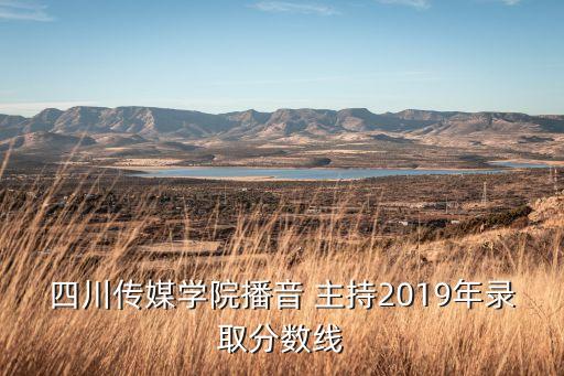 四川傳媒學(xué)院播音 主持2019年錄取分?jǐn)?shù)線