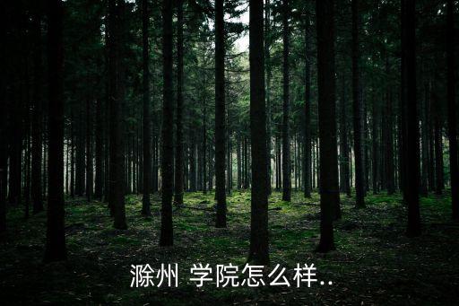 滁州學(xué)院專升本2019