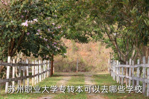  蘇州職業(yè)大學專轉本可以去哪些學校