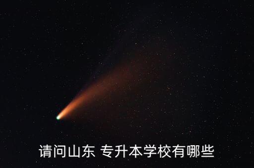 請(qǐng)問山東 專升本學(xué)校有哪些