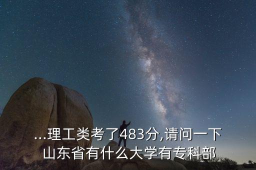 ...理工類考了483分,請問一下 山東省有什么大學(xué)有?？撇? class=