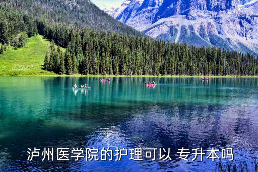  瀘州醫(yī)學(xué)院的護(hù)理可以 專升本嗎
