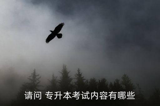 請(qǐng)問(wèn) 專(zhuān)升本考試內(nèi)容有哪些