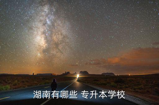 湖南有哪些 專升本學校