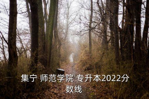  集寧 師范學(xué)院 專升本2022分?jǐn)?shù)線
