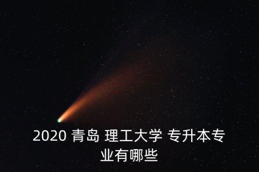 2020 青島 理工大學(xué) 專(zhuān)升本專(zhuān)業(yè)有哪些