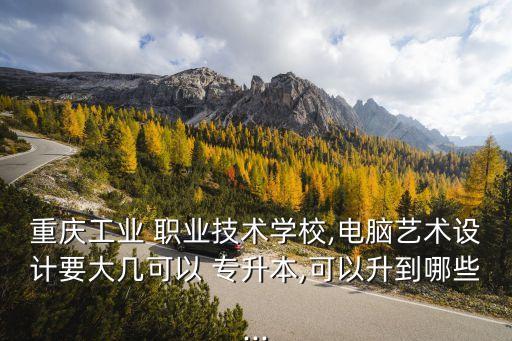 重慶工業(yè) 職業(yè)技術(shù)學(xué)校,電腦藝術(shù)設(shè)計要大幾可以 專升本,可以升到哪些...