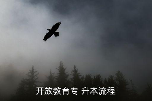 開(kāi)放教育專 升本流程