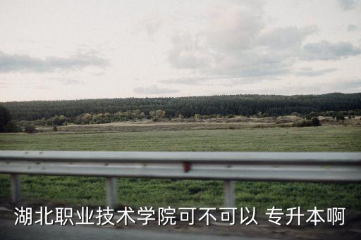 湖北職業(yè)技術(shù)學(xué)院可不可以 專(zhuān)升本啊