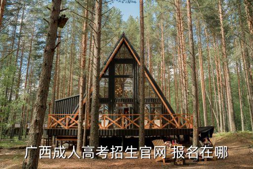 廣西成人高考招生官網 報名在哪