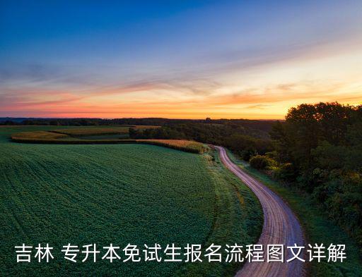 吉林 專升本免試生報(bào)名流程圖文詳解