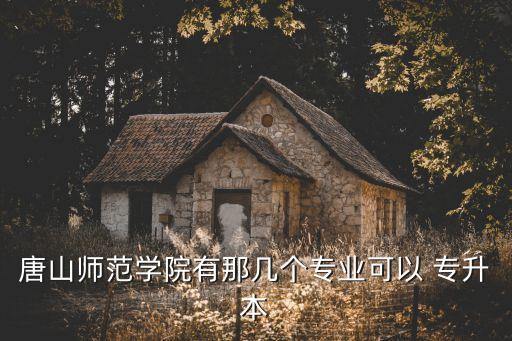 唐山師范學(xué)院有那幾個(gè)專業(yè)可以 專升本