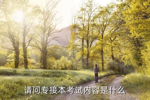 請問專接本考試內(nèi)容是什么