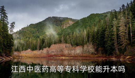 江西中醫(yī)藥高等專(zhuān)科學(xué)校能升本嗎