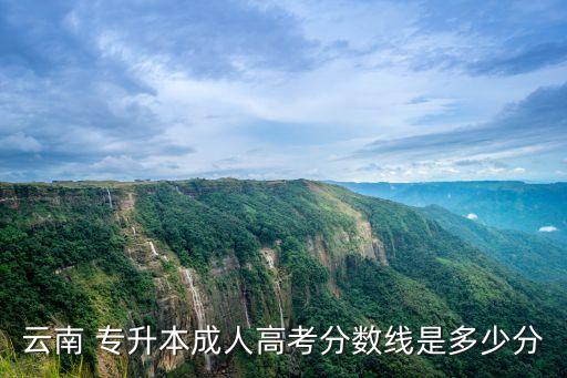 云南 專升本成人高考分?jǐn)?shù)線是多少分
