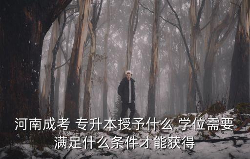 專升本學士學位要求,函授專升本有學士學位嗎