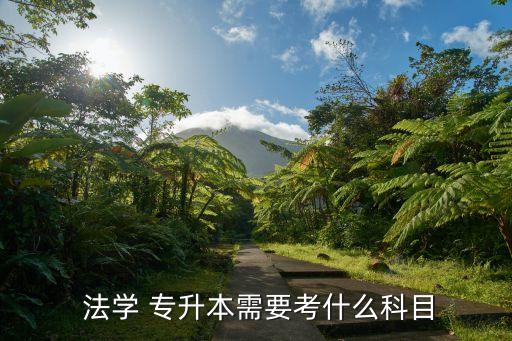  法學(xué) 專升本需要考什么科目