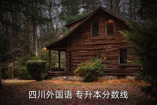 四川外國語 專升本分?jǐn)?shù)線